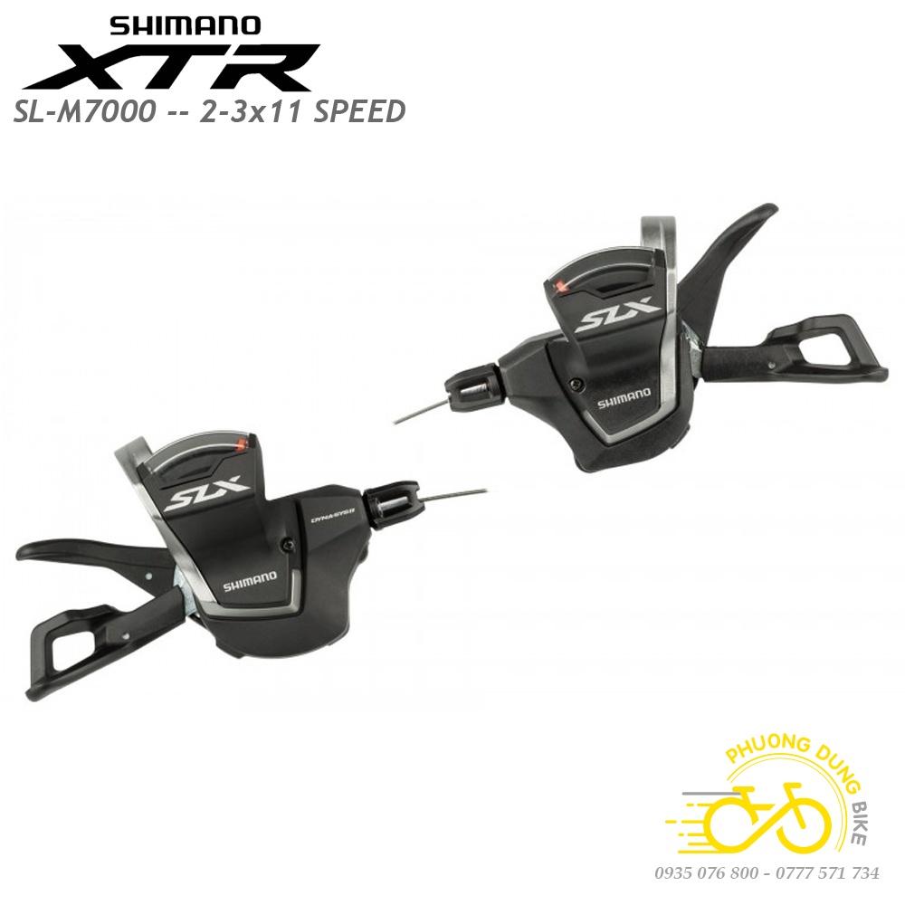 Tay đề bấm xả xe đạp SHIMANO XTR SL M7000 2/3x11 Speed - Hàng Chính Hãng