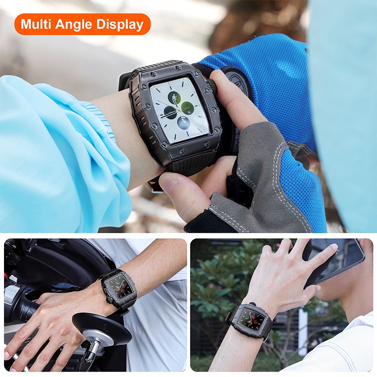 Khung Kim Loại Sang Trọng Dành Cho iWatch Ultra 2 1 49mm iWatch Series 9 8 7 41mm 45mm iWatch 6 SE 5 4 40 / 44mm