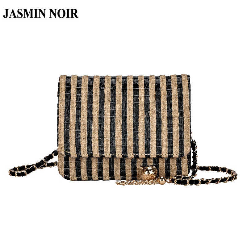 Túi Đeo JASMIN NOIR Chéo Vai Họa Tiết Sọc Thời Trang Sành Điệu Cho Nữ