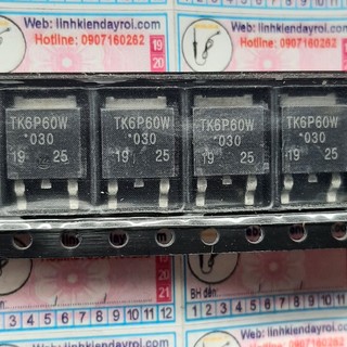 Tk6p60w tk6p60 mosfet 600v 6.2a kênh n to-252