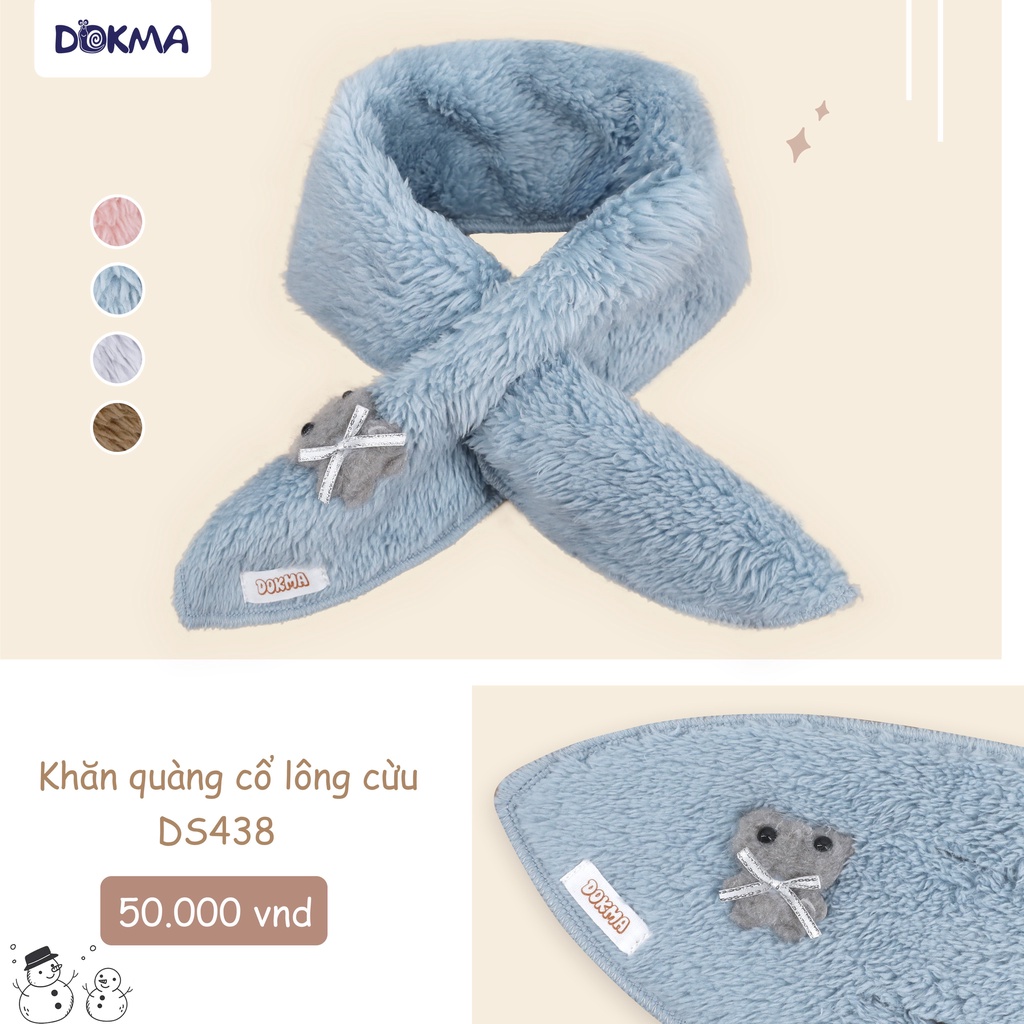 DS438 Khăn quàng cổ lông cừu Dokma siêu mềm cho bé