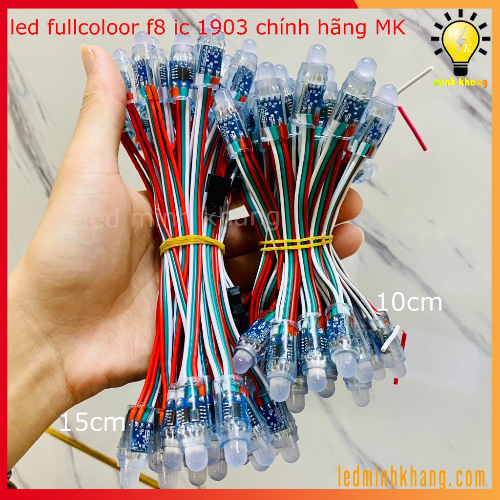 Led Full IC 1935, 2811, 1903, 1916, 1908, 8206 ngoài trời, led đúc F8 full color