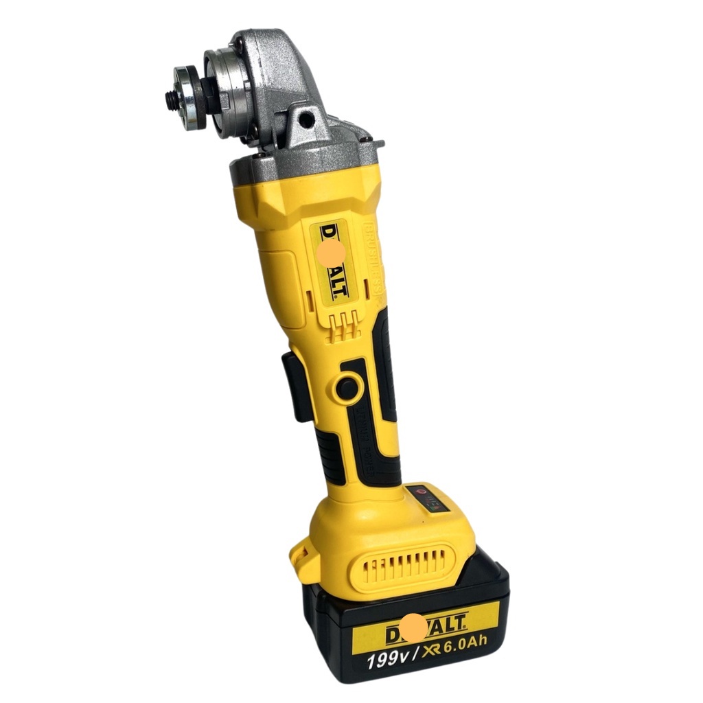 Máy mài pin cầm tay De.walt 199v, máy mài không chổi than tặng lưỡi cưa xích