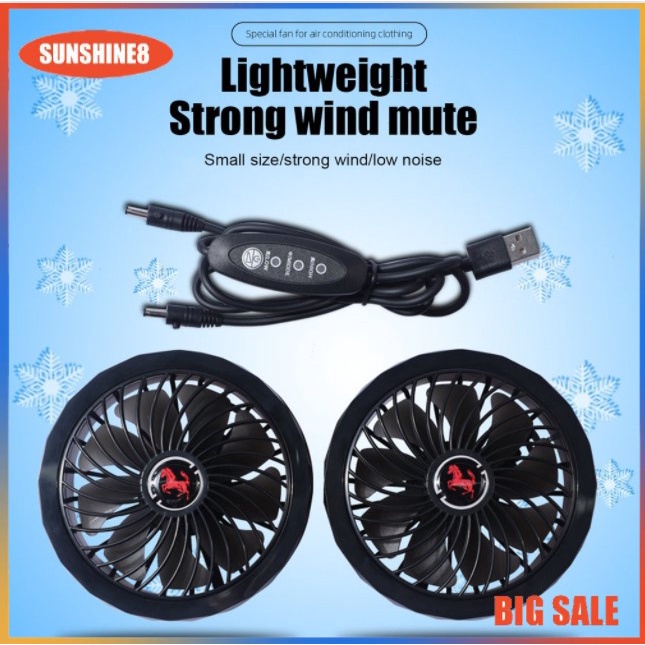 ✖♗₪⚡Sẵn sàng Sto⚡Quạt USB Mini 5V Ba Tốc Độ Kèm Cáp Sạc USB Thiết Kế Đặc Biệt Cho Cond