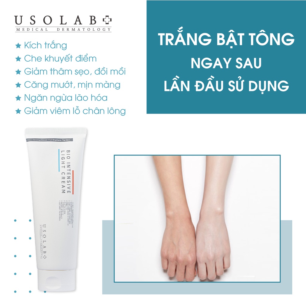 Kem body trắng da Usolab Bio Intensive Light Cream 250ml