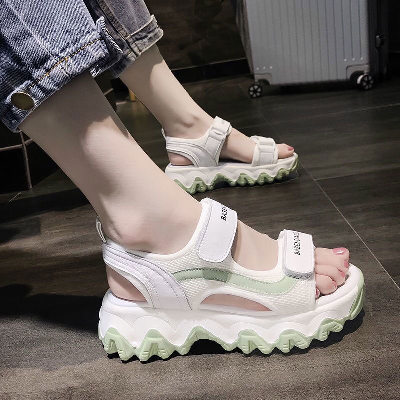 Sandal Thể Thao Đi Biển Quai Dán Thời Trang Mới Cho Nữ