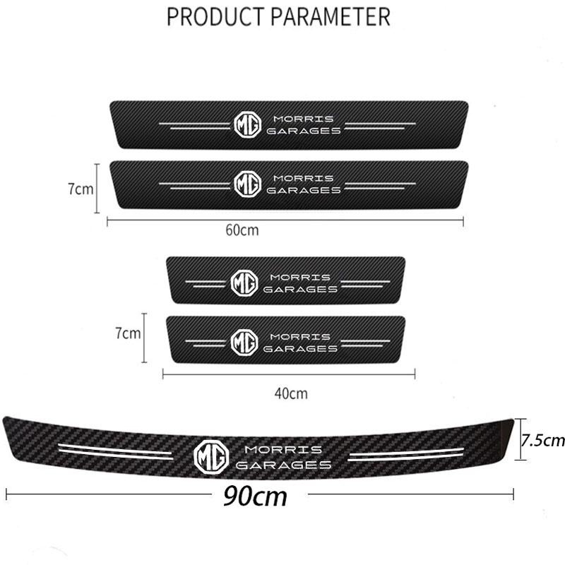 Miếng Dán Chất Liệu Bằng Da Sợi Carbon Chống Trầy Cho MG ZS GS HS 5 Gundam 350 ZST GT 6