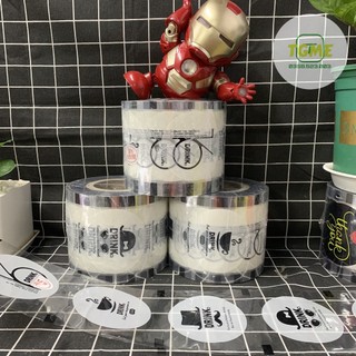 Màng Dập Cốc Nhựa In Sẵn Mẫu Drink 04H Màng Quốc Dân (2400 Logo)