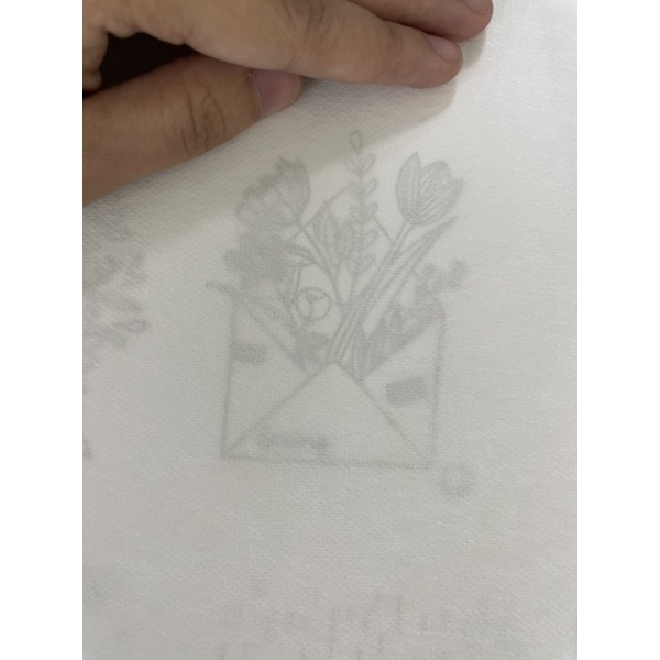 Giấy can mẫu thêu tan trong nước tự dính OHLA.