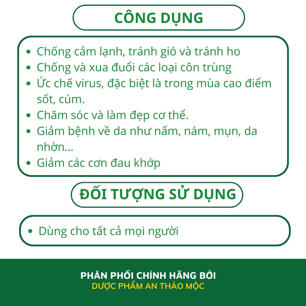 Combo tinh dầu tràm BÉ THƠ hỗ trợ chống gió sổ mũi cảm cúm xua đuổi côn trùng giảm đau xương khớp