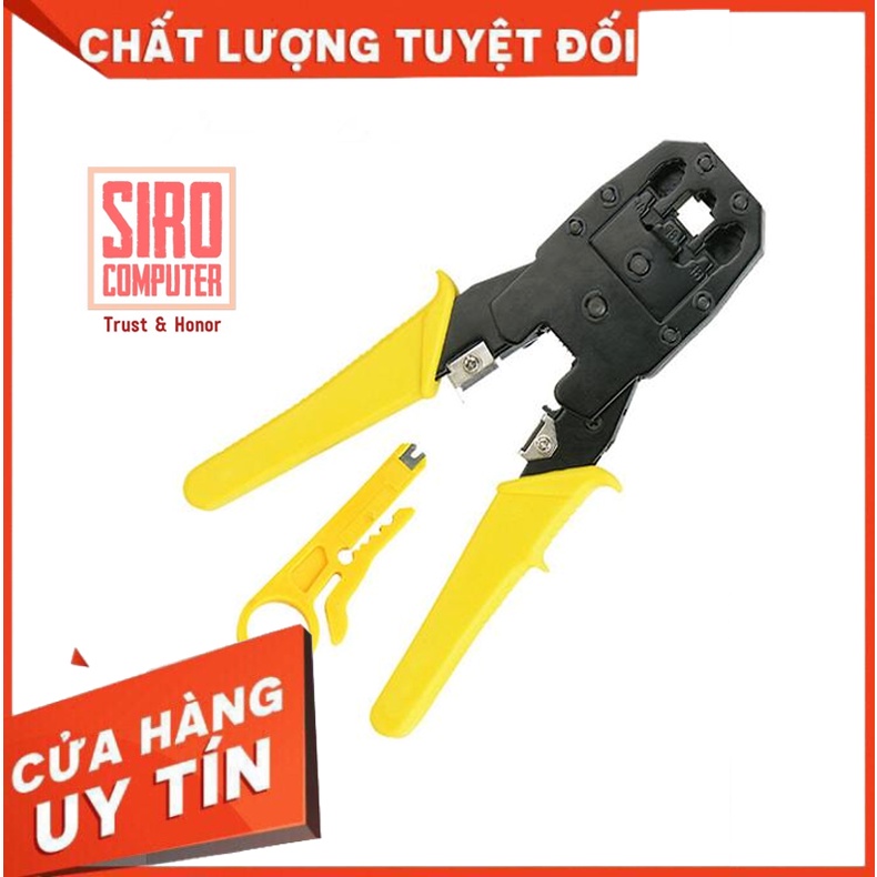 Kìm bấm mạng Bosi vàng - Kiềm bấm hạt mạng RJ45 R11