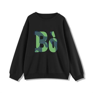 ihkke Áo Sweater Dáng Rộng Phong Cách retro Mỹ Cho Nữ