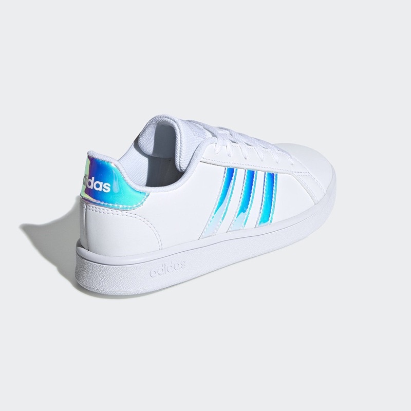 Giày thể thao adidas grandcourt cho nữ sọc màu hologram cầu vòng cực xinh - FW1274