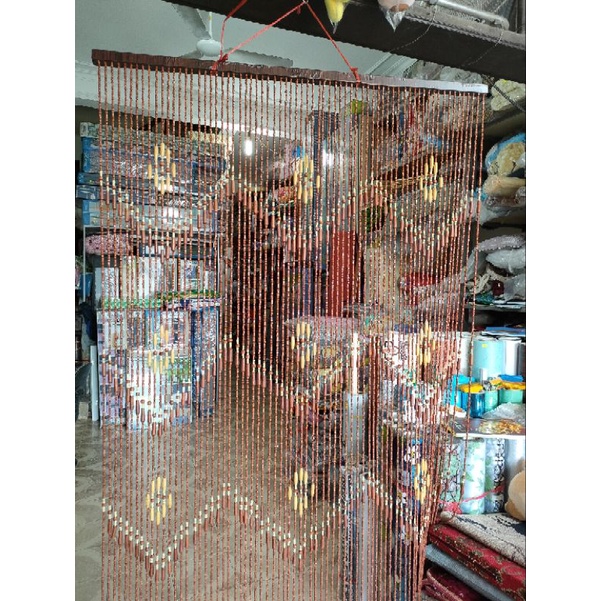 Rèm Hạt Gỗ , Hạt Nhỏ , Đan hình quả Trám R 80x cao 200cm 100cmx200cm và 120cmx200cm
