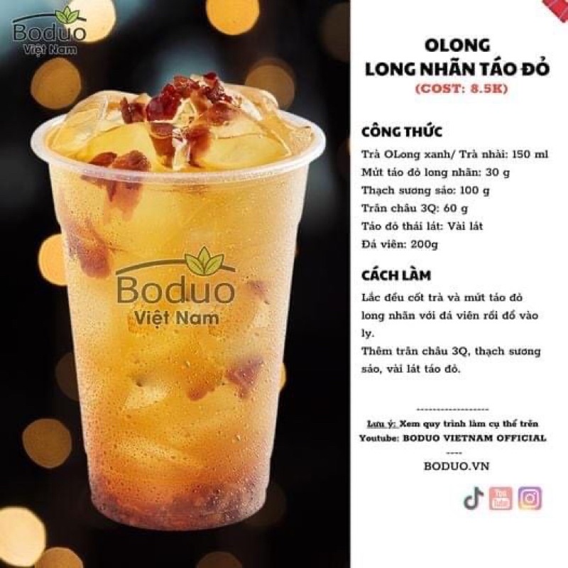 Mứt sốt boduo long nhãn táo đỏ 1kg