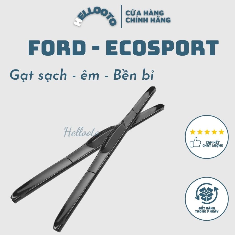 Gạt mưa ô tô ,Bộ gạt mưa silicon mềm theo xe Ford Ecosport 2014 đến 2022