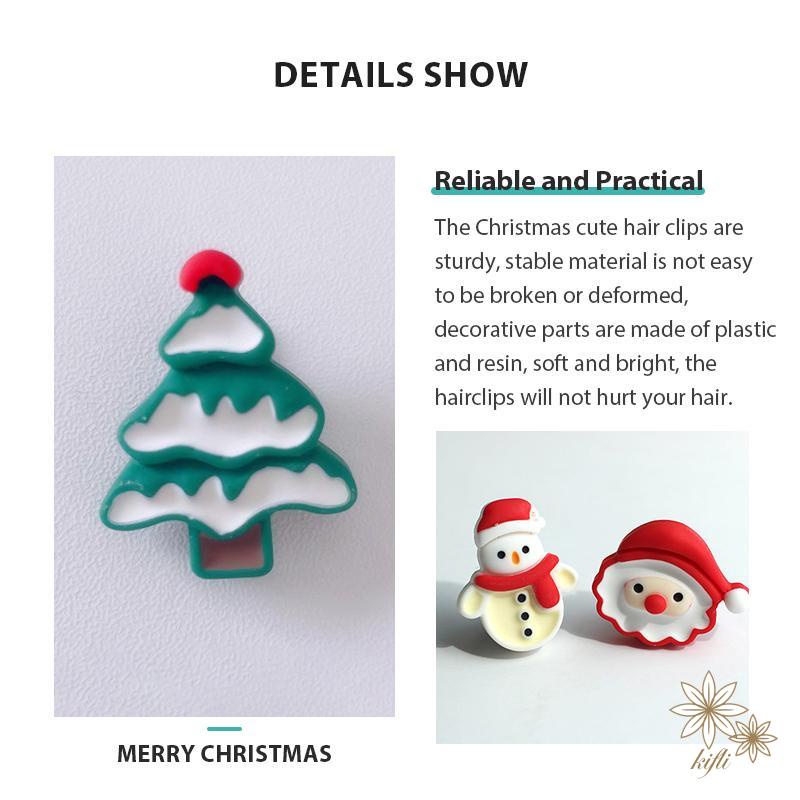 Găng Tay / Kẹp Tóc Hình Ông Già Noel / Người Tuyết Giáng Sinh Đáng Yêu