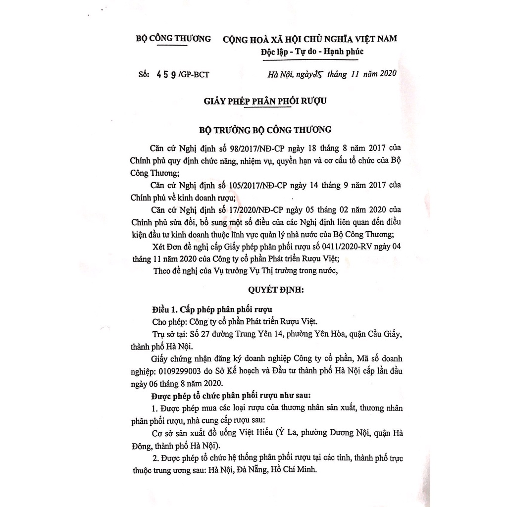 Mơ rừng lên men VIP 300ml/500ml