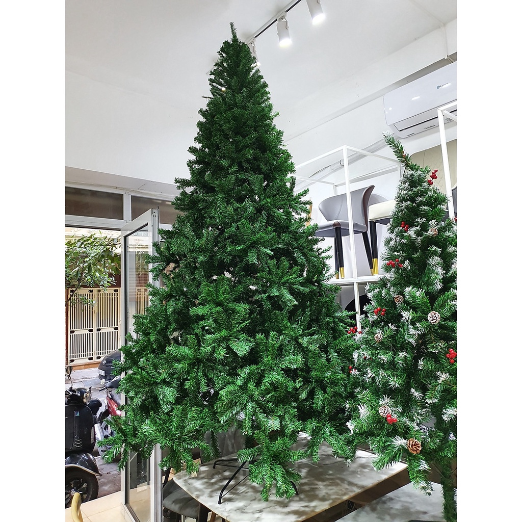 [Hỏa Tốc HCM ] Cây thông Noel 3m Tặng Sao Đỉnh và 8 Dây Kim Tuyến Trang Trí Nhà Hàng , Khách Sạn ,  Biệt Thự Giáng Sinh