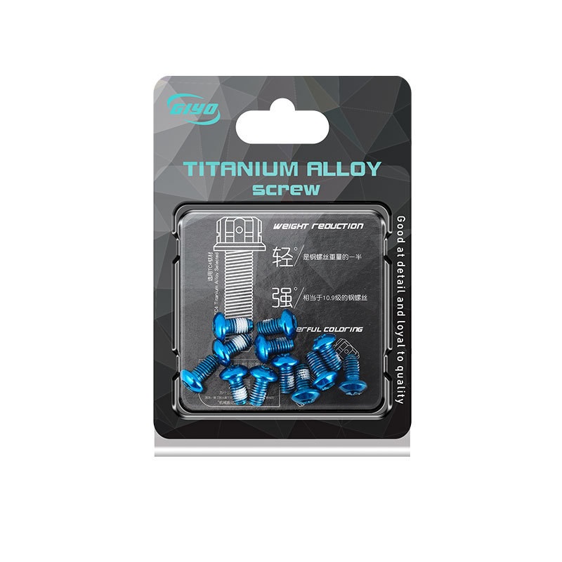 Bộ 12 Ốc Vít T25 Ốc Phanh Đĩa Xe Đạp GIYO M5x10mm - HÀNG CHÍNH HÃNG