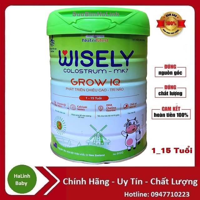 Sữa Wisely Grow IQ Colostrum 900g