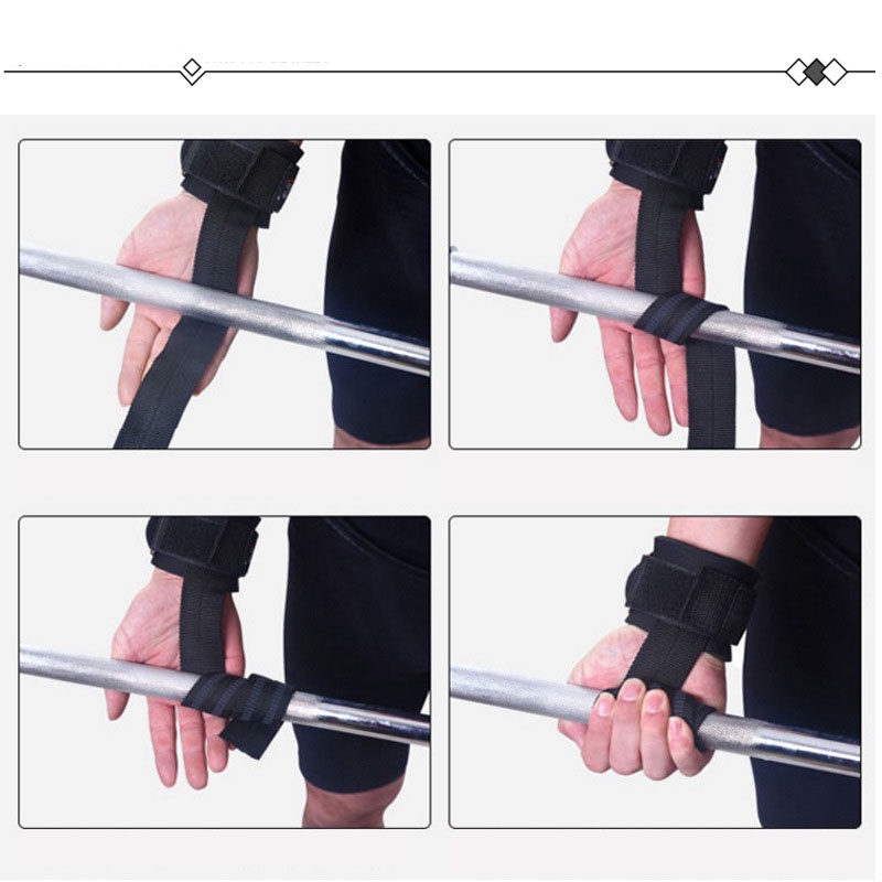 Dây strap kéo lưng Valeo chống trơn trượt hỗ trợ các bài tập thể hình Gym Deadlift Lat pull down Penlay row