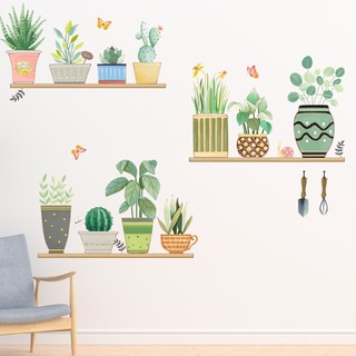 Sticker Dán Tường Hình Lá Cây Xanh Phong Cách Châu Âu