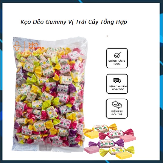 Kẹo Trái Cây Fruit Story Nga Hương Mâm Xôi, Chanh, Dứa, Nho Gói 1kg