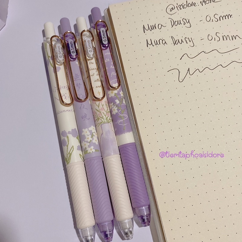 Bút bi gel MURA ngòi 0.5mm DAISY🌼