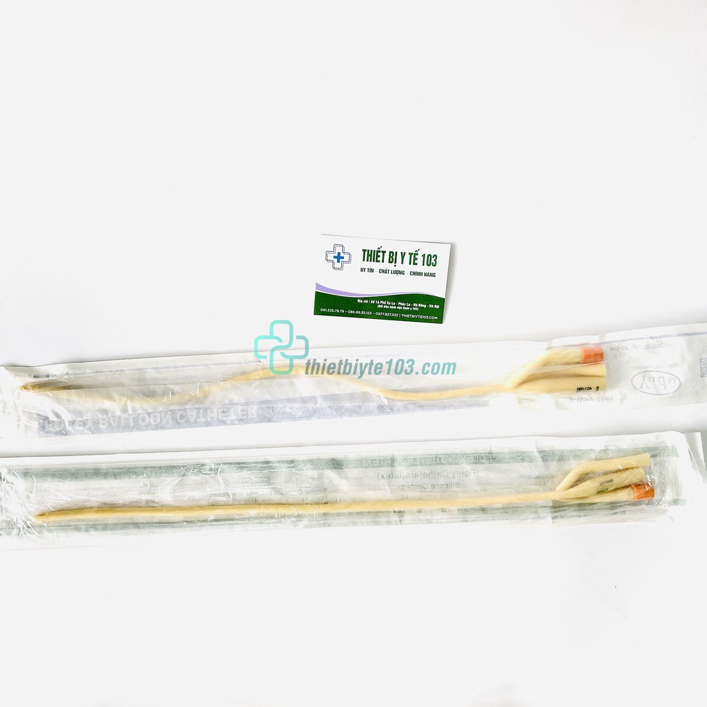 Ống Thông Tiểu 2, 3 Nhánh SONDE FOLEY Các Size 12fr 14fr 16fr 18fr 20fr 22fr - Chất Liệu Cao Su, Dễ Sử Dụng
