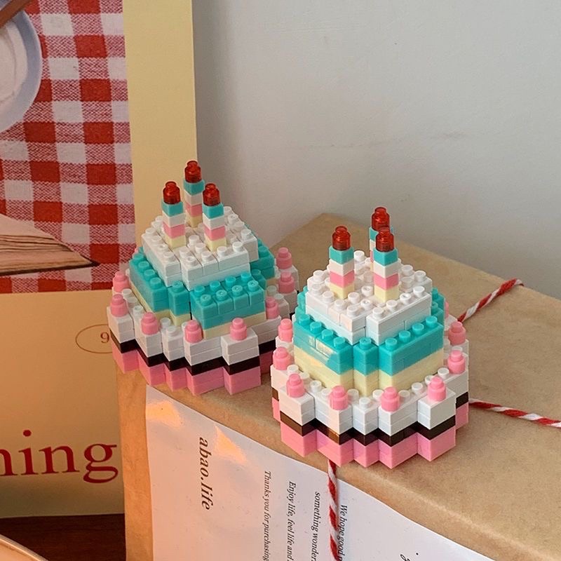 Đồ chơi lắp ráp Legogi BÁNH SINH NHẬT MINI  mô hình lắp ghép quà tặng sinh nhật