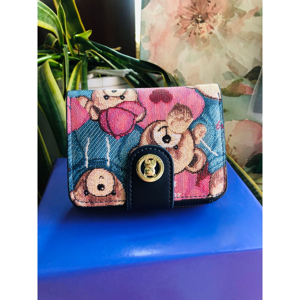 Ví Đựng Tiền Xu Đa Năng Có Khóa Kéo Thiết Kế Hình Chú Gấu Dễ Thương Dành Cho Nữ