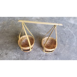 Quang gánh tre trang trí size mini 9cm
