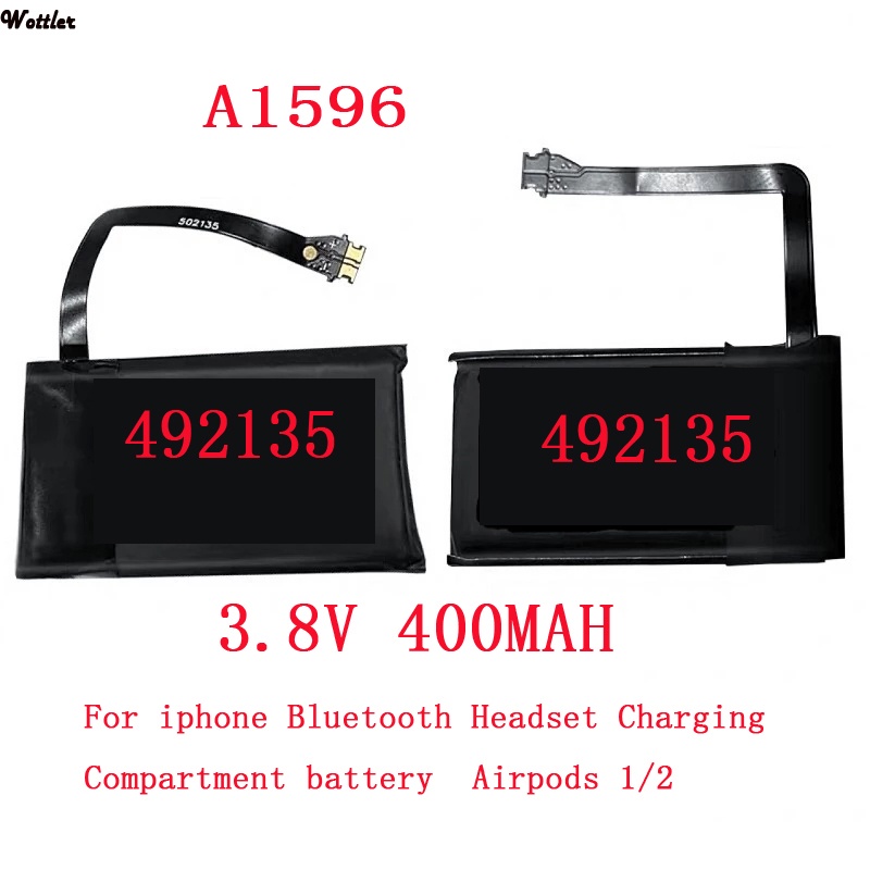 Pin Sạc Không Dây A1596 Real 400mAh Cho Airpods 1 2 A1596 020-00098