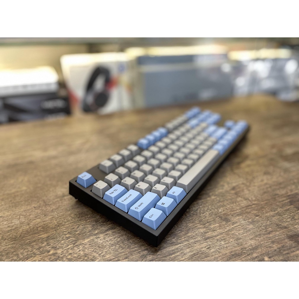 Bàn Phím Cơ Leopold FC750R PD BT Blue Grey Bluetooth - Hàng chính hãng