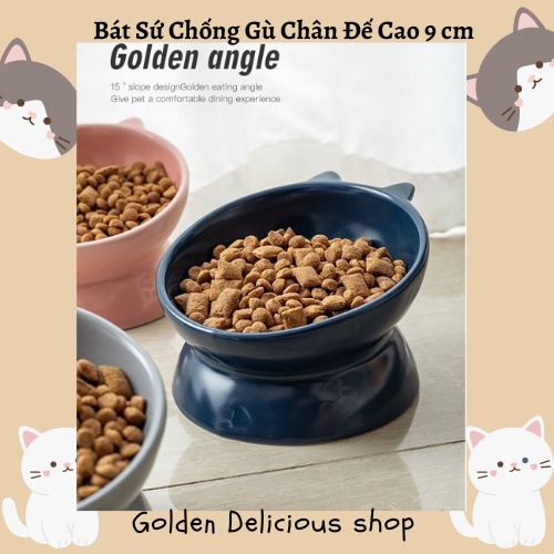 Bát Chống Gù Chất Liệu Sứ Cho Mèo - Sang Trọng Từ Màu Sắc Đến Chất Liệu - Đa Dạng Màu Sắc - Đẳng Cấp Luxury Làng Mèo