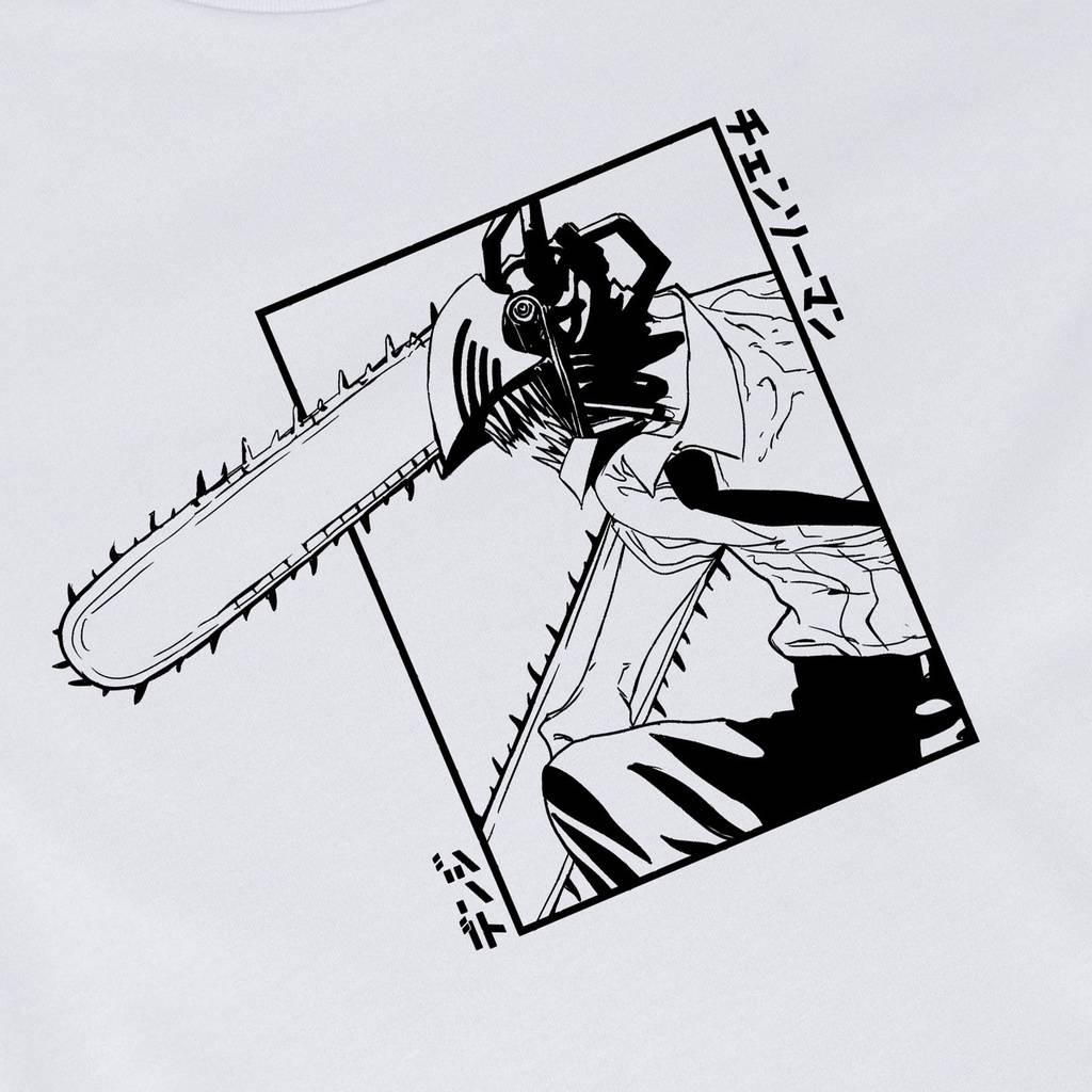 Áo Thun Tay Ngắn Dáng Rộng Họa Tiết Hoạt Hình Chainsaw Man Denji Thời Trang Cho Nam Và Nữ