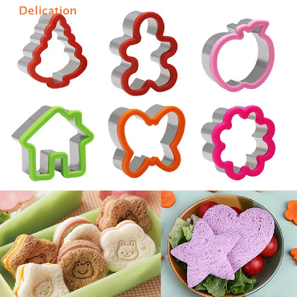 [Delication] 1PC Cookie Sandwich Cutters Christmas  Stainless Steel Cookie Mold Baking Tools