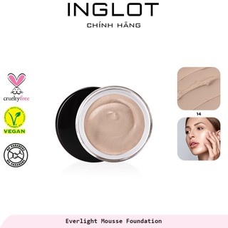 Kem nền dạng Mousse mỏng nhẹ Everlight Mousse Foundation Inglot (14g)