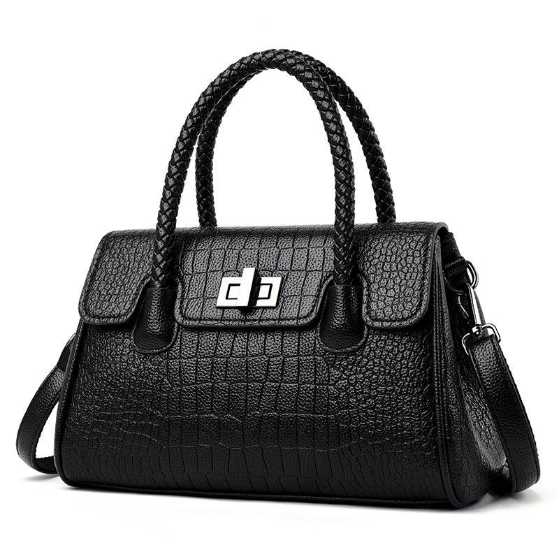 Túi Xách Da Bò Mềm Kiểu Dây Bện Thời Trang 2022 Cho Mẹ Bỉm Sữa