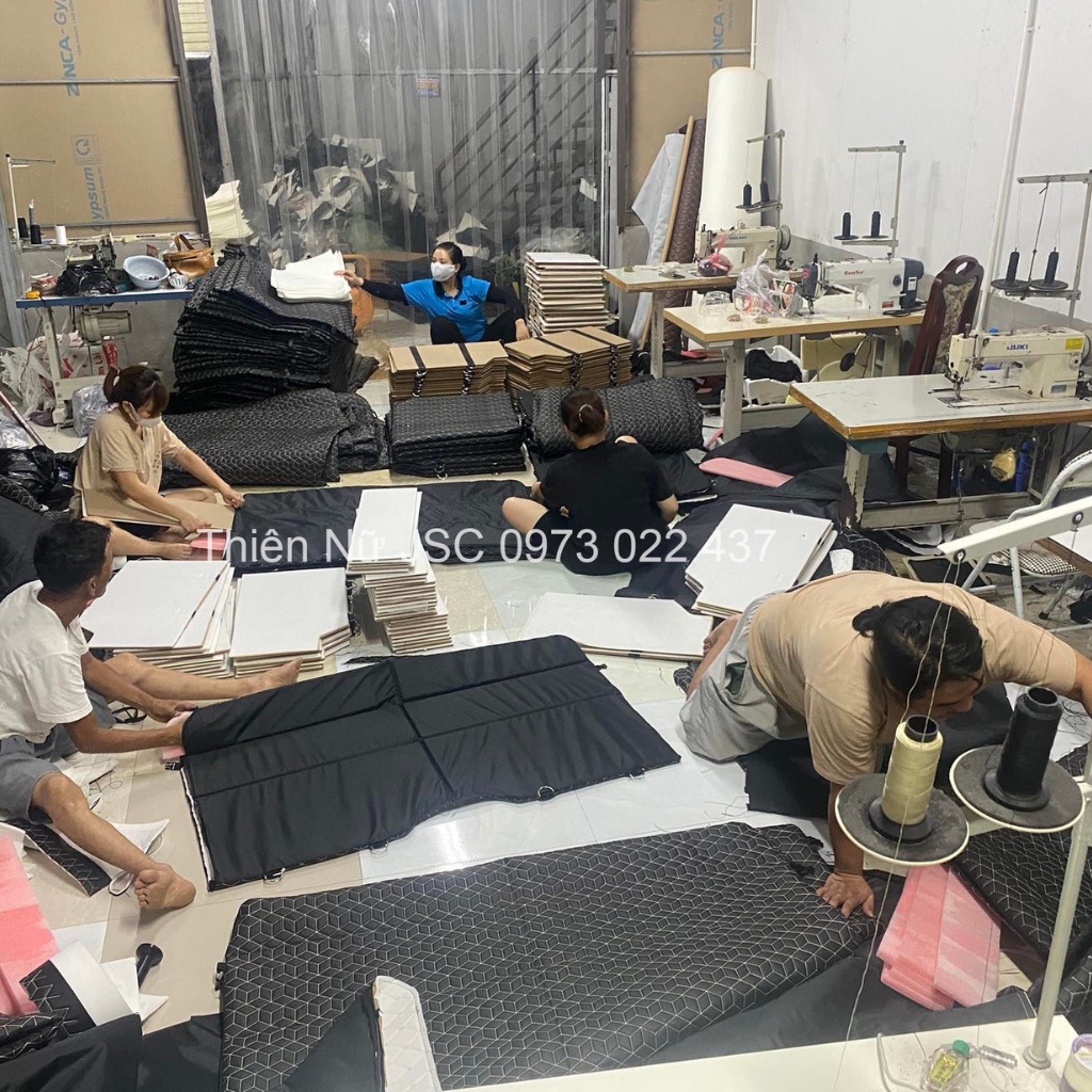 Đệm ô tô dạng treo , đệm ô tô không bơm hơi Thiên Nữ hàng chính hãng móc dây to