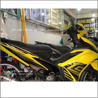 Tem exciter 135 vàng đen