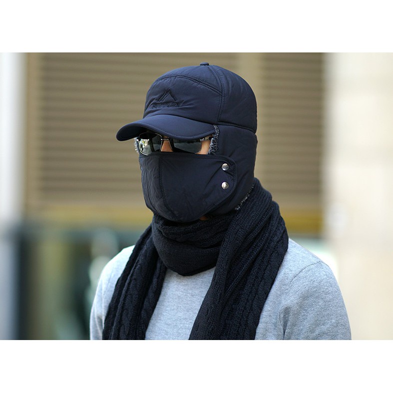 Mũ Lưỡi Trai Ấm Áp Lót Lông Khi Đi Dã Ngoại, Phượt, Câu Cá...