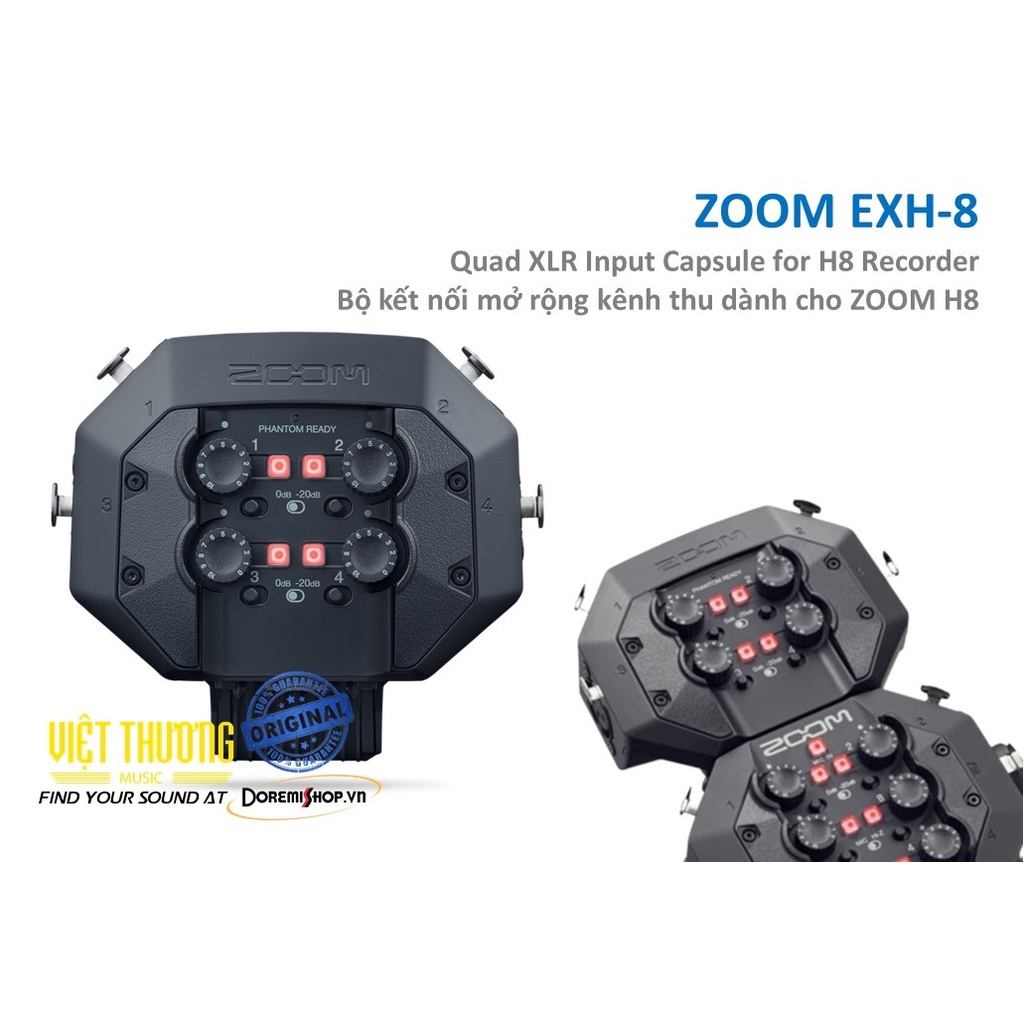 Bộ mở rộng kết nối thêm 4 microphone cho máy ghi âm H8 ZOOM EXH-8