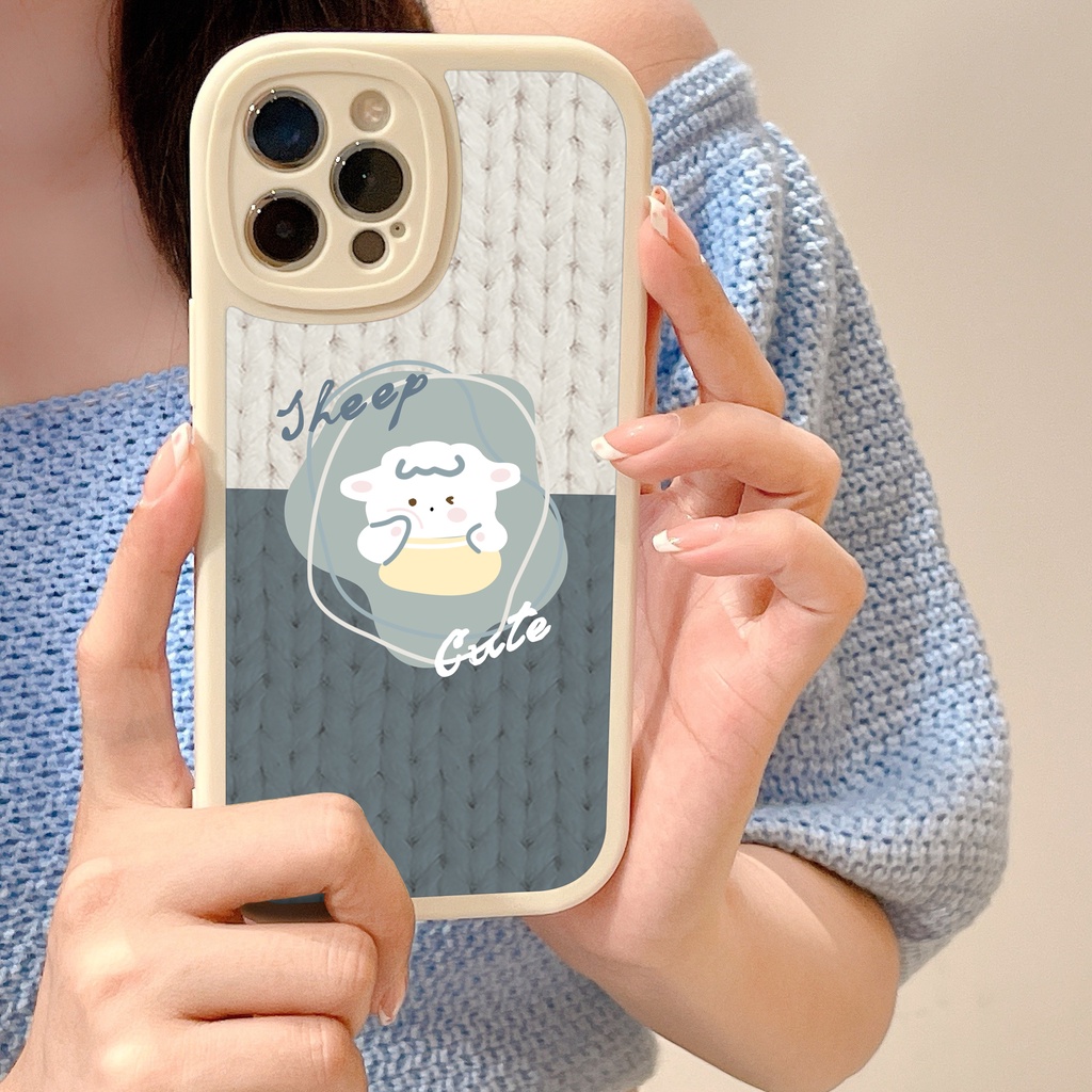 ốp lưng Vỏ cho ins phong cách kết cấu thời trang đơn giản tpu thả-proof trường hợp Realme C11 2021 5 5i C21Y 6 7i C17 C15 C25Y C12 C25 C3 8pro