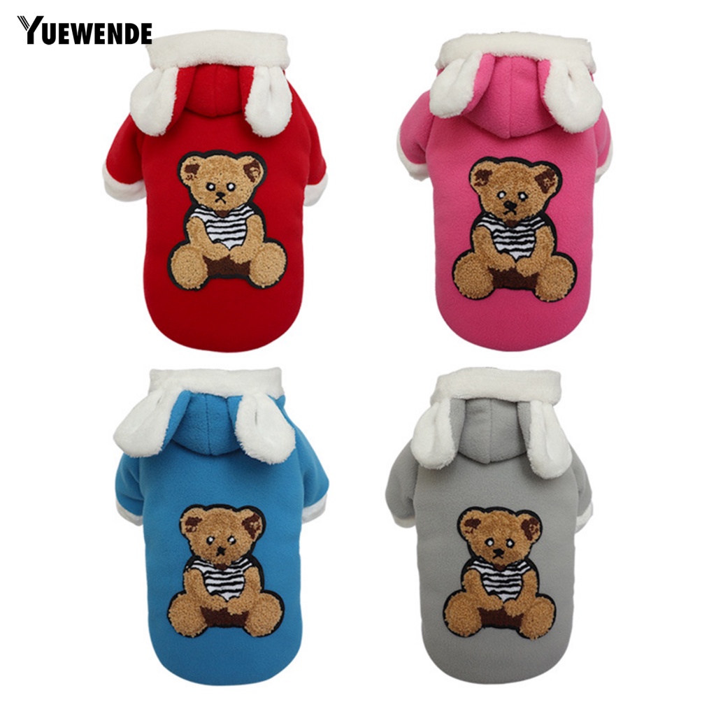 [Yue.z] Áo Hoodie Mùa Đông Tay Dài Mềm Mại Trang Trí Tai Mèo Mặc Hằng Ngày