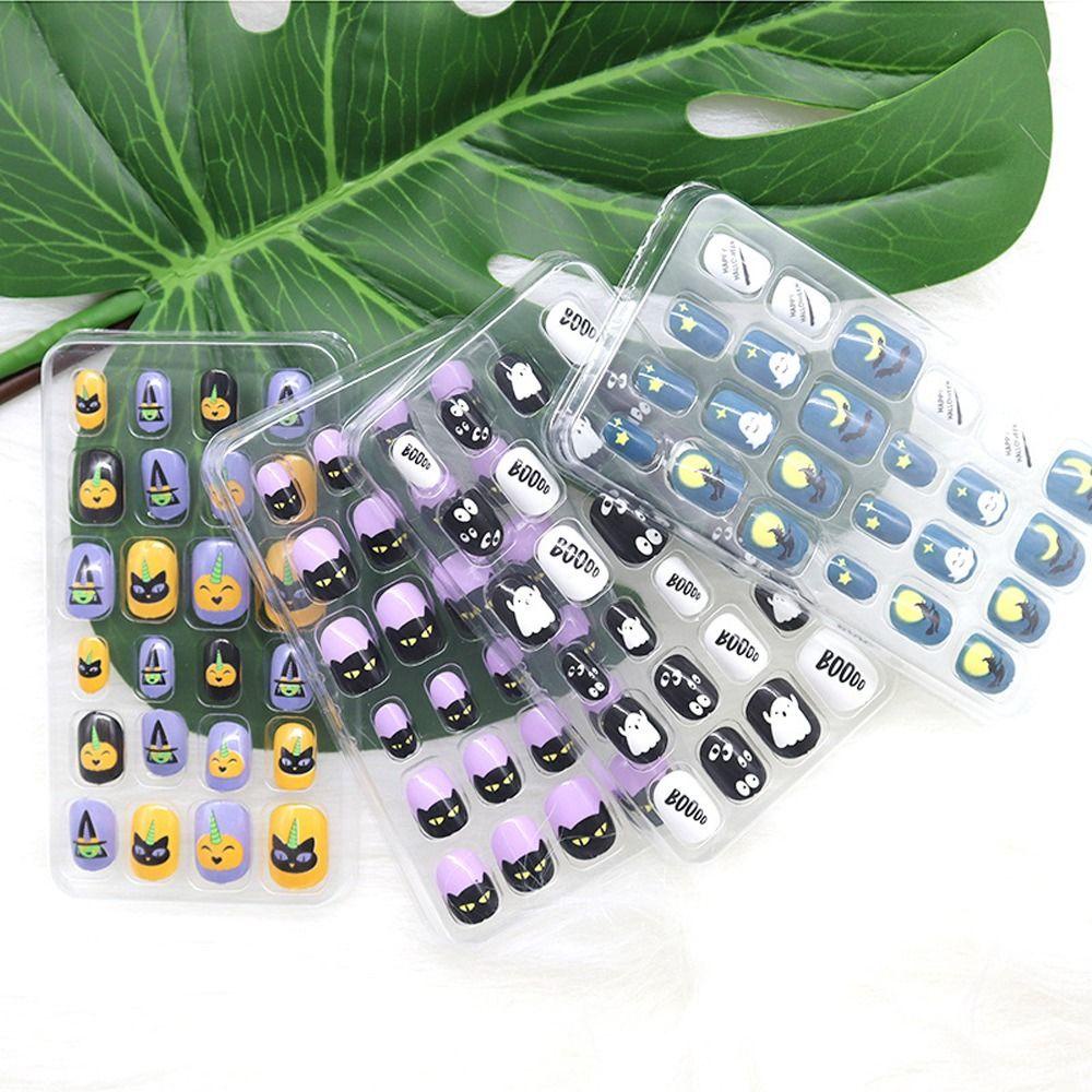 Set 24 Móng Tay Giả Phong Cách Giáng Sinh Dành Cho Nữ