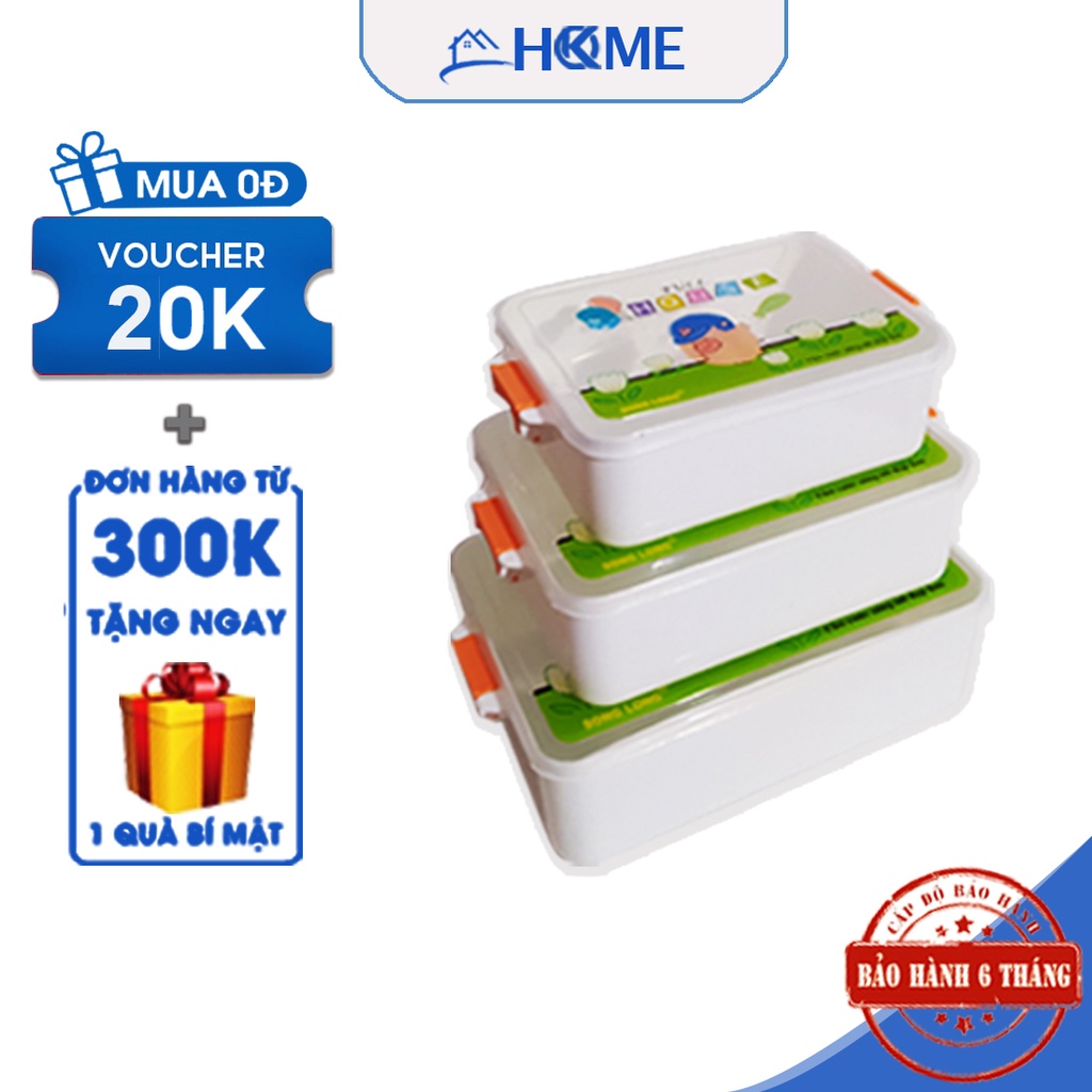 Hộp đựng thực phẩm để tủ lạnh bảo quản thức ăn an toàn sử dụng trong lò vi sóng