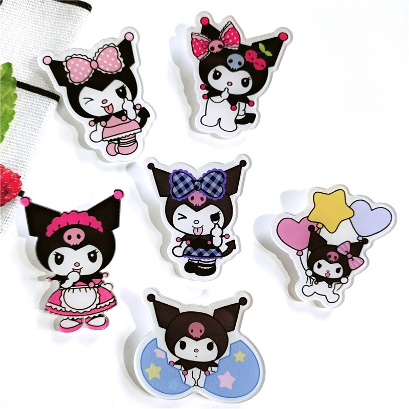 Sanrio 1 Huy Hiệu Cài Áo Họa Tiết Hoạt Hình kuromi diy