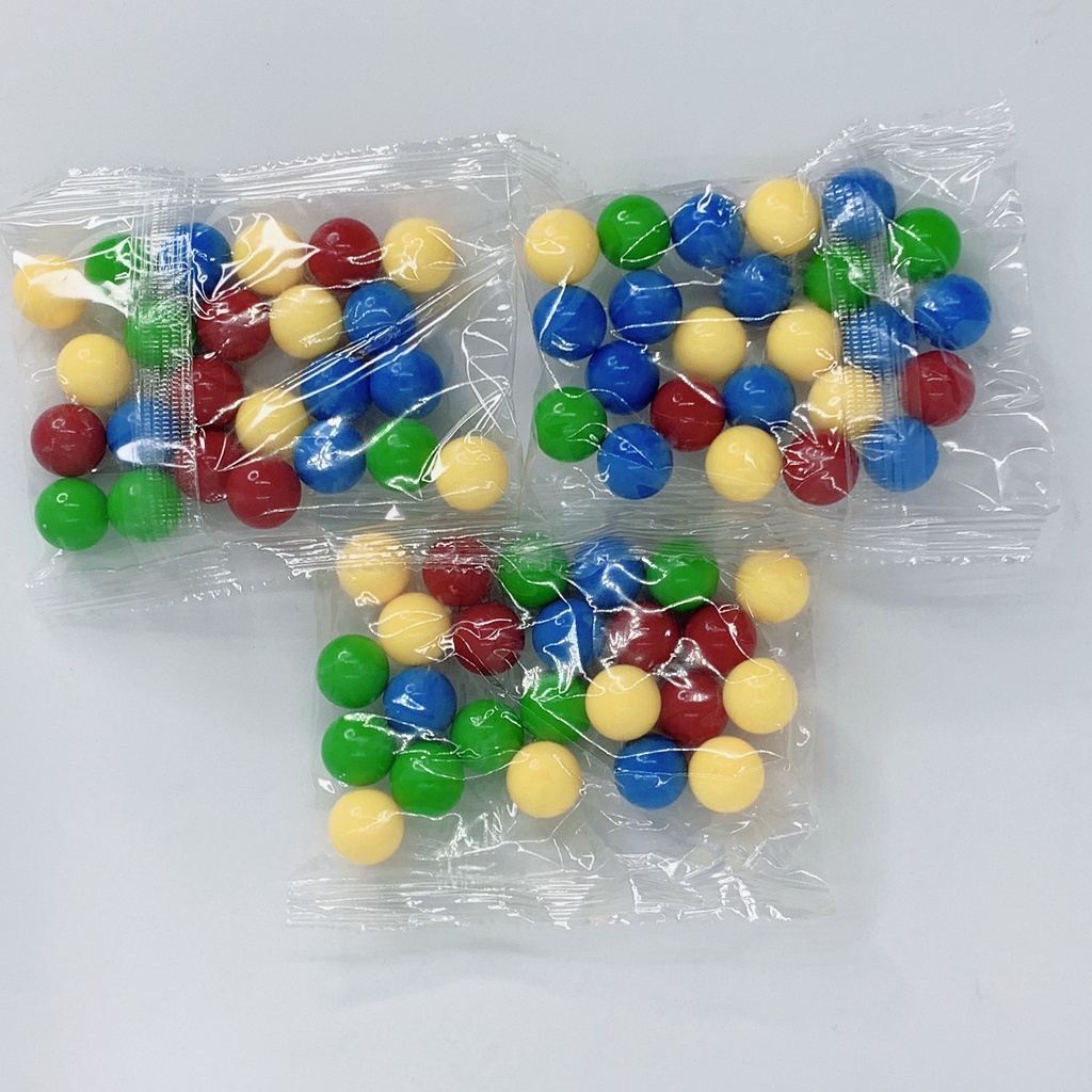Viên bi nhựa nhiều màu sắc GABY Túi bi nhựa 24 viên dùng trong trò chơi ếch ăn bi